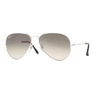 Ray Ban White Frame Aviator Glasses